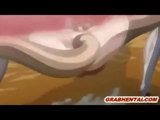 Jepang pemuda animasi pornografi dengan sehat tetek tentakel hubungan intim