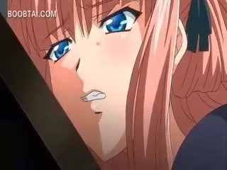 Anime may sapat na gulang video reyna makakakuha ng fucked aso estilo sa pamamagitan ng a villain
