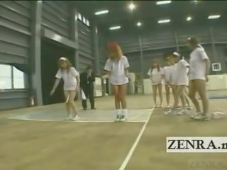Ondertiteld bottomless japans gyaru groep baton relay