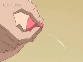 Kails rūdmataina anime adolescent tvaika noplūde loceklis uz sixtynine