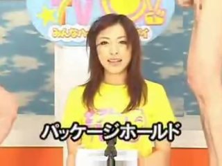 Giapponese newscasters ottenere loro possibilità a brillare su bukkake tv