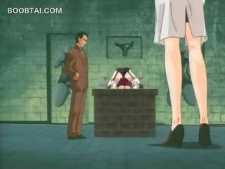 X nominale video- prisoner anime jong vrouw krijgt poesje rubbed in ondergoed