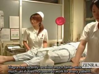 Subtitled cfnm japansk sykepleiere sykehus handjob sædsprut