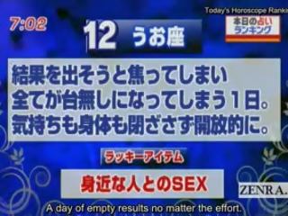Subtitled jaapan uudised tv mov horoscope üllatus suhuvõtmine