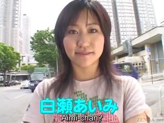 Subtitriem japānieši av zvaigzne attīrīta kails uz publisks līdz orgasms