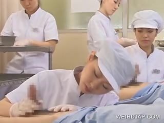 Japanese Nurse Slurping Cum Out Of lascivious pecker