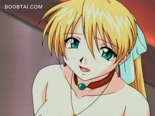 Pārāks blondīne anime mademoiselle izpaužas vāvere pirksts teased
