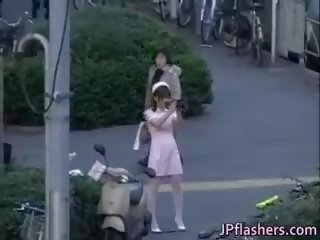 Naughty Asian teenager Is Pissing In Public Part4