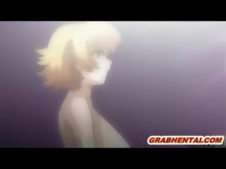 Nhật bản phụ nữ hentai với dội lên ngực xúc tu