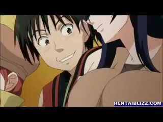 Dögös hentai japán smashing szopás és lovaglás merev nyél