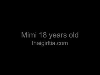 קטן ציצים תאילנדי mimi 18 ביישן מכה עבודה