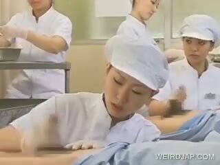 Japonská zdravotní sestra práce chlupatý penis, volný dospělý film b9